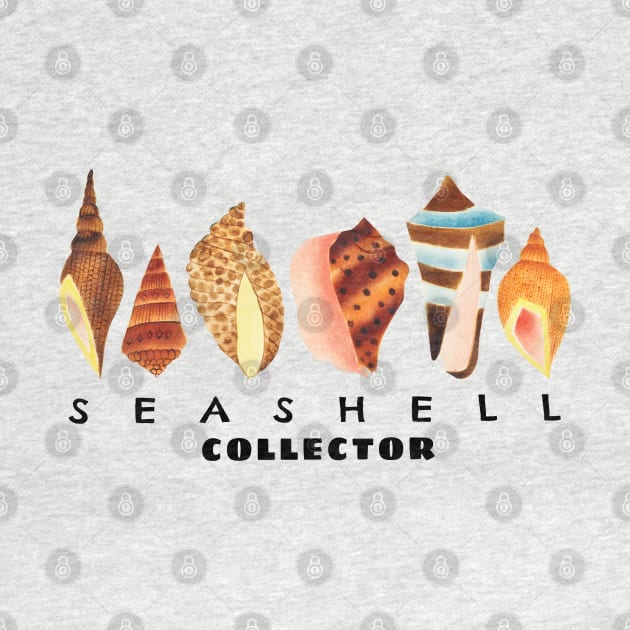 Classic Seashell Collector by KewaleeTee